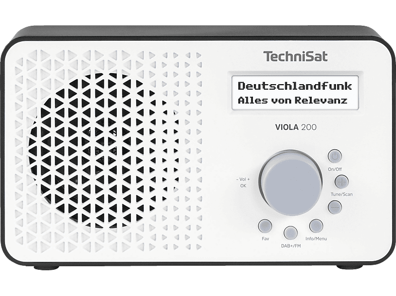 TECHNISAT Viola 200 Portables Radio, DAB+, UKW/RDS, DAB, FM, AM, Weiß/Schwarz TECHNISAT Viola 200 Portables Radio, DAB+, UKW/RDS, DAB, FM, AM, Weiß/Schwarz von TECHNISAT