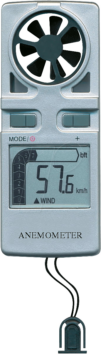 ANEMO 3010 - Anemometer EA 3010, Flügelrad, 0,2 bis 30 m/s, -29,9 bis +59°C von TECHNOLINE