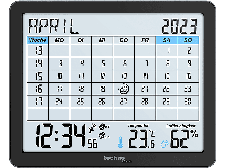TECHNOLINE WT 2600 digitaler Kalender von TECHNOLINE