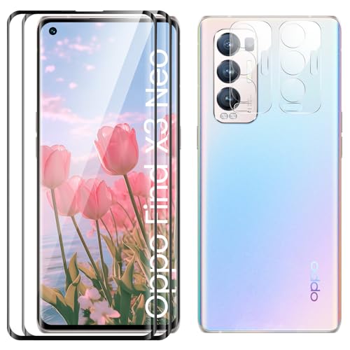 Displayschutzfolie für OPPO Find X3 Neo, Fall Freundlich, Blasenfrei, Kante an Kante, Ultra-HD Schutzfolie Displayschutzfolie, 2 Stück Schutzfolie und 2 Stück Kameraschutz Displayschutzfolie für OPPO Find X3 Neo, Fall Freundlich, Blasenfrei, Kante an Kante, Ultra-HD Schutzfolie Displayschutzfolie, 2 Stück Schutzfolie und 2 Stück Kameraschutz von TECHO