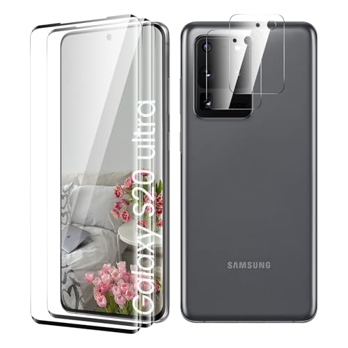 Displayschutzfolie für Samsung Galaxy S20 Ultra, Kante an Kante, Fall Freundlich, Blasenfrei, Ultra-HD Schutzfolie Displayschutzfolie, 2 Stück Schutzfolie und 2 Stück Kameraschutz Displayschutzfolie für Samsung Galaxy S20 Ultra, Kante an Kante, Fall Freundlich, Blasenfrei, Ultra-HD Schutzfolie Displayschutzfolie, 2 Stück Schutzfolie und 2 Stück Kameraschutz von TECHO