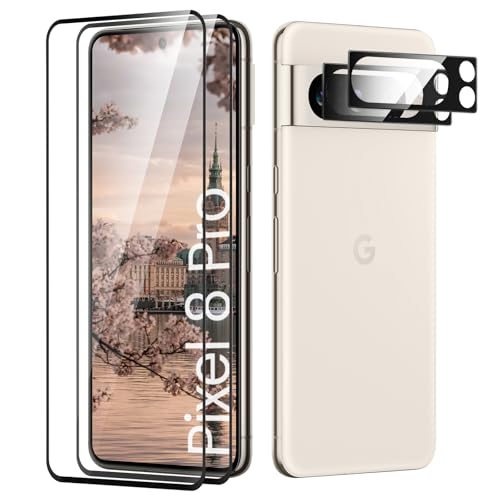 TECHO Displayschutzfolie für Google Pixel 8 Pro, Fall Freundlich, Blasenfrei, Kante an Kante, Ultra-HD Schutzfolie Displayschutzfolie, 2 Stück Schutzfolie und 2 Stück Kameraschutz TECHO Displayschutzfolie für Google Pixel 8 Pro, Fall Freundlich, Blasenfrei, Kante an Kante, Ultra-HD Schutzfolie Displayschutzfolie, 2 Stück Schutzfolie und 2 Stück Kameraschutz von TECHO