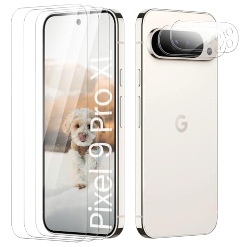 TECHO Displayschutzfolie für Google Pixel 9 Pro XL, Fall Freundlich, Blasenfrei, Kante an Kante, Ultra-HD Schutzfolie Displayschutzfolie, 3 Stück Schutzfolie und 2 Stück Kameraschutz TECHO Displayschutzfolie für Google Pixel 9 Pro XL, Fall Freundlich, Blasenfrei, Kante an Kante, Ultra-HD Schutzfolie Displayschutzfolie, 3 Stück Schutzfolie und 2 Stück Kameraschutz von TECHO