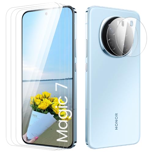 TECHO Displayschutzfolie für Honor Magic 7, Fall Freundlich, Kante an Kante, Blasenfrei, Ultra-HD Schutzfolie Displayschutzfolie, 2 Stück Schutzfolie und 2 Stück Kameraschutz TECHO Displayschutzfolie für Honor Magic 7, Fall Freundlich, Kante an Kante, Blasenfrei, Ultra-HD Schutzfolie Displayschutzfolie, 2 Stück Schutzfolie und 2 Stück Kameraschutz von TECHO