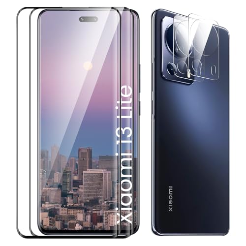 TECHO Displayschutzfolie für Xiaomi 13 Lite, Kante an Kante, Fall Freundlich, Blasenfrei, Ultra-HD Schutzfolie Displayschutzfolie, 2 Stück Schutzfolie und 2 Stück Kameraschutz TECHO Displayschutzfolie für Xiaomi 13 Lite, Kante an Kante, Fall Freundlich, Blasenfrei, Ultra-HD Schutzfolie Displayschutzfolie, 2 Stück Schutzfolie und 2 Stück Kameraschutz von TECHO