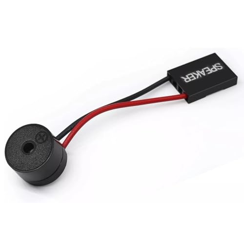 TECHZOCO Mini-Lautsprecher für Motherboard, Mini-Buzzer für PC, Summer, Status, PC-Motherboard, BIOS-Alarm, Speaker Status Motherboard PC, 4-polig TECHZOCO Mini-Lautsprecher für Motherboard, Mini-Buzzer für PC, Summer, Status, PC-Motherboard, BIOS-Alarm, Speaker Status Motherboard PC, 4-polig von TECHZOCO