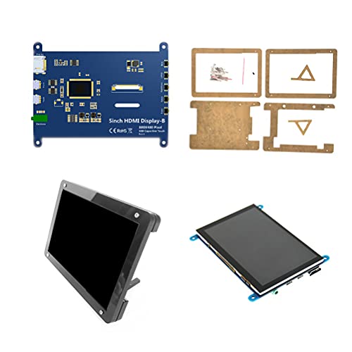 TECKEEN 5 zoll HDMI Display Fall LCD HD Kapazitiver Touchscreen Ständer Ersatz Für Raspberry Pi Ersatzteile Schwarz von TECKEEN