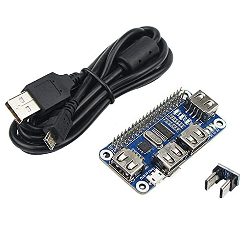 TECKEEN USB-Hub mit 4 Anschlüssen, USB auf UART Debugging für Raspberry Zero/W (5 V) von TECKEEN