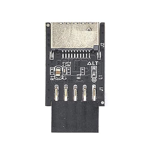 USB-Adapter für Motherboard, 9-polig, USB 2.0 Frontplatten-Buchse, Key-A Typ-E auf USB 3.2 Header-Adapter von TECKEEN