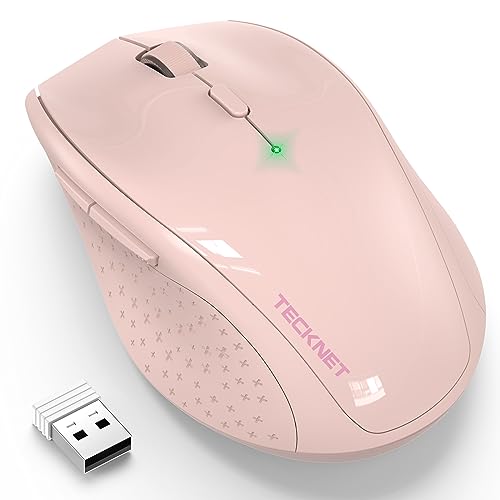 TECKNET Kabellose Maus, 3200 DPI 2.4G Optical Business Funkmaus 6 Einstellbare DPI Wireless Maus mit Nano Empfänger Drahtlose Mäuse für PC Laptop Windows MacBook Linux Büro Zuhause von TECKNET