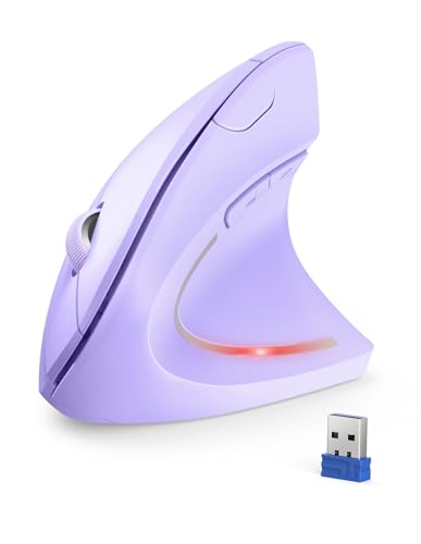 TECKNET Wireless Vertikale Ergonomische Maus, 4800 DPI 5 Tasten Kabellose Optische Maus, 2.4G USB Vertical Ergonomic Optical Mouse Kabellos für Windows und Mac OS TECKNET Wireless Vertikale Ergonomische Maus, 4800 DPI 5 Tasten Kabellose Optische Maus, 2.4G USB Vertical Ergonomic Optical Mouse Kabellos für Windows und Mac OS von TECKNET