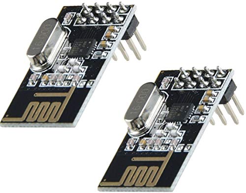 2pcs NRF24L01 2.4GHz Wireless Transceiver Module for Arduino Microcontroller | 2 Stück NRF24L01 2,4 GHz Wireless Modul für Arduino, ESP8266, Raspberry Pi, etc. von TECNOIOT