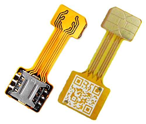 Hybrid Dual SIM Card Adapter Micro SD Nano SIM Extension Adapter for Android |Dual SIM Nano zu Nano SIM Adapter SIM Karte Adapter Verlängerungskabel für Samsung Huawei Xiaomi HTC von TECNOIOT