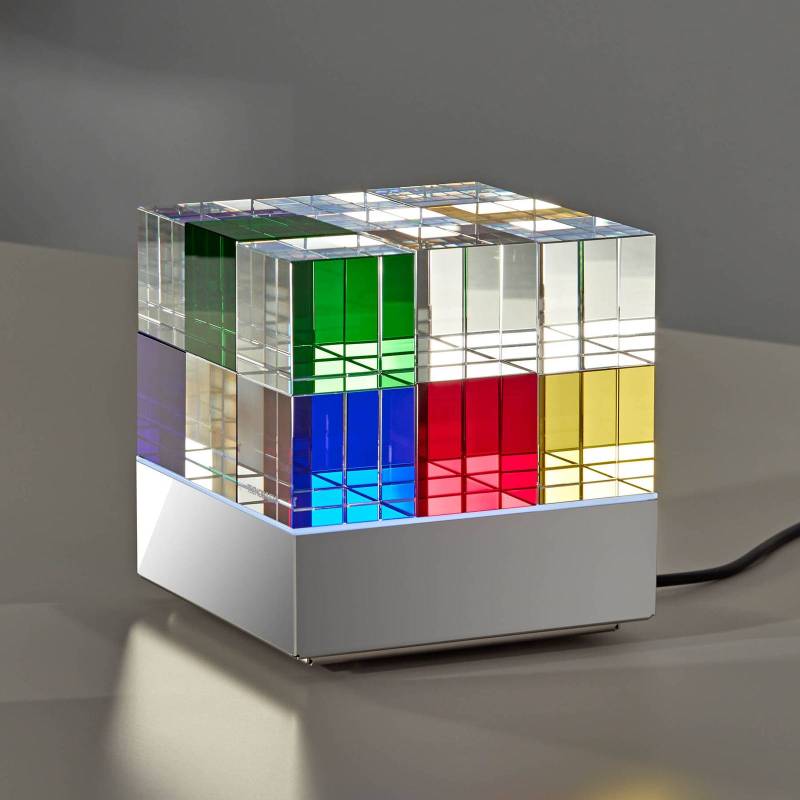 TECNOLUMEN Cubelight Move Tischlampe, bunt von TECNOLUMEN