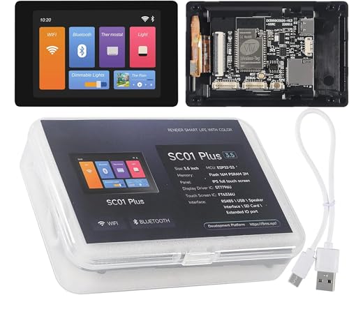TECNOULAB 1 x Entwicklungsplatine WT32-SC01 Plus ESP32 3,5 Zoll 320 x 480 Touchscreen LCD Bluetooth WiFi TECNOULAB 1 x Entwicklungsplatine WT32-SC01 Plus ESP32 3,5 Zoll 320 x 480 Touchscreen LCD Bluetooth WiFi von TECNOULAB