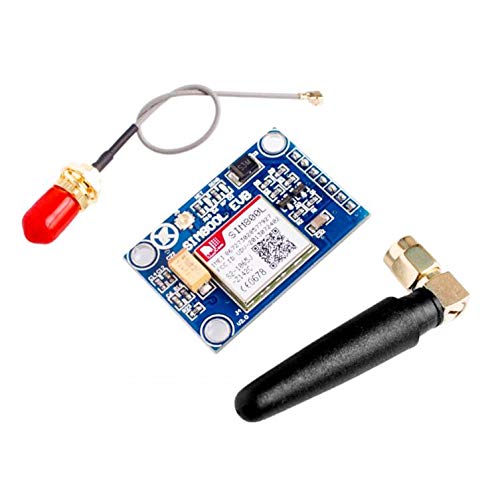 TECNOULAB 1 Stück SIM800L V2.0 5V Quad Band GSM GPRS Funkmodul mit Kappenantennenkabel von TECNOULAB