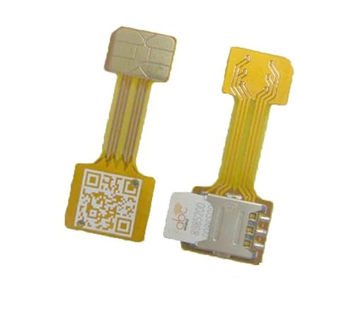 TECNOULAB 1-teiliger Hybrid-Dual-SIM-Kartenadapter, Micro-SD-Nano-SIM-Verlängerungsadapter für Android von TECNOULAB