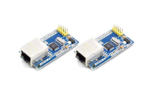 TECNOULAB 2 Stück Ethernet-Netzwerkmodule W5500 TCP/IP 51/STM32 MCU auf W5100 von TECNOULAB