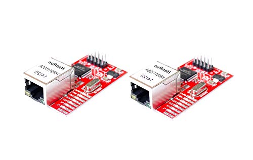 TECNOULAB 2 Stück Mini W5100 LAN Shield Ethernet Netzwerkmodulplatine von TECNOULAB