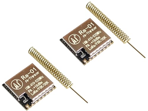 TECNOULAB 2 Stück Ra-01 LoRa SX1278 433 MHz Ra01 Spread Spectrum drahtloses Übertragungsmodul von TECNOULAB