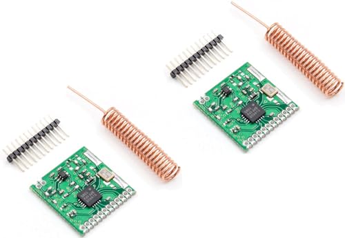 TECNOULAB 2 Stück SI4432 Funkmodul Funkkommunikationsmodul 470 MHz 433 MHz 1000 m von TECNOULAB