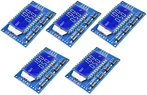 TECNOULAB 5 Stück 1Hz-150KHz 3,3V-30V PWM Signalgenerator Pulsfrequenz Duty Cycle LCD von TECNOULAB