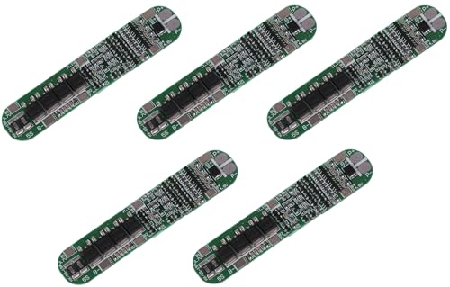 TECNOULAB 5 Stück 5 s 15 A Li-Ionen-Lithium-Akku 18650 Ladegerät PCB BMS 18,5 V Handy-Schutz von TECNOULAB