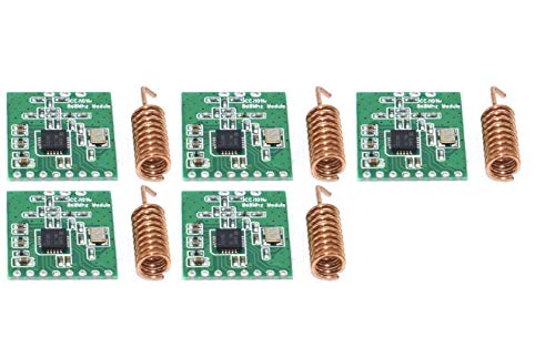 TECNOULAB 5 Stück CC1101 Funkmodul 868 MHz Fernübertragung mit Antenne von TECNOULAB