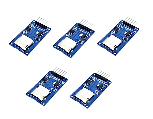 TECNOULAB 5 Stück Micro SD Speicherkarte TF Kartenleser SPI Memory Shield Modul von TECNOULAB