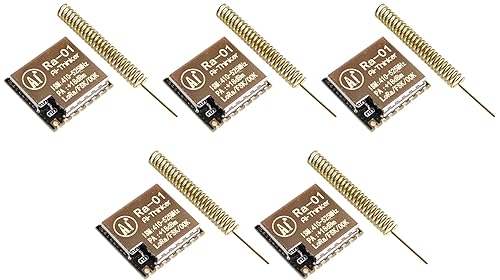 TECNOULAB 5 Stück Ra-01 LoRa SX1278 433 MHz Ra01 Spread Spectrum drahtloses Übertragungsmodul von TECNOULAB