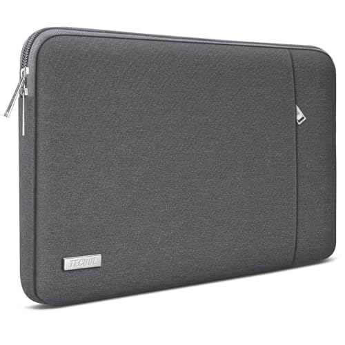 TECOOL 13,3 Zoll Laptop Tasche Hülle für 13 MacBook Pro Air M3 M2 M1 2024 2022-2012,14 MacBook Pro M3 M2 M1 2023-2021,13,3 Acer Dell Samsung Surface Laptop Tasche Stoßfeste Schutzhülle, Dunkelgrau von TECOOL