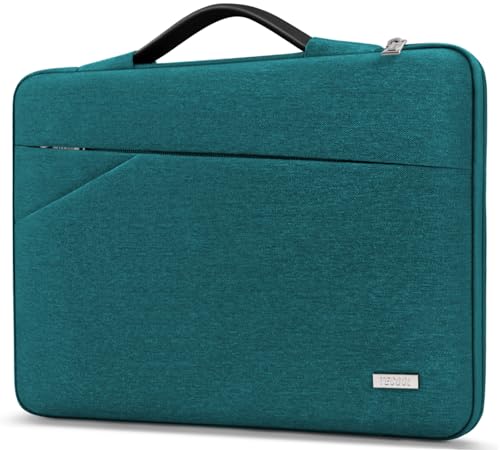 TECOOL 13,3 Zoll Laptop Tasche Hülle für MacBook Air/Pro 13 M4 M1 M2 M3 2012-2025, MacBook Pro 14 M4 M3 M2 M1(2021-2024), Tasche 13,5 Surface Laptop, 13,3 Acer HP Lenovo Dell Notebooktasche, Teal von TECOOL