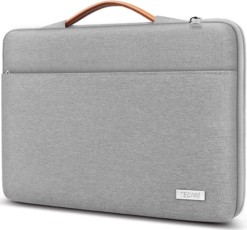 TECOOL 13 Zoll MacBook Tasche Hülle für MacBook Air 13 13.6 M4 M3 M2 M1 2025 2024-2018, MacBook Pro 13 M2 M1 2022-2016,12,3-13" Surface Pro 11/10/9/8/7/6/5,Wasserdicht Notoebook Tasche 13,Grau von TECOOL
