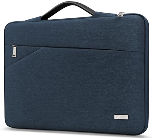 TECOOL 14 Zoll Laptop Tasche Hülle Laptoptasche für 14 Zoll Lenovo HP Dell Acer Asus Notebook Chromebook, Tasche 15,3 MacBook Air M3 M2 Wasserdicht Notebooktasche Stoßfestes Schutzhülle, Denim Blau von TECOOL