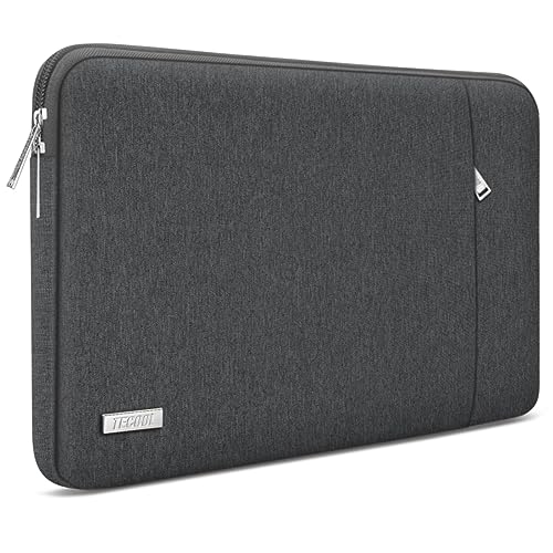 TECOOL 14 Zoll Laptoptasche Hülle Kompatibel mit 14” Lenovo HP Acer Dell Chromebook, MacBook Air 15 M3/A3114 M2/A2941 2024-2023 Wasserdicht Laptop Tasche Schutzhülle Laptop Sleeve, Space Grau von TECOOL