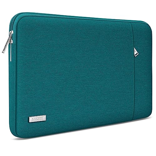 TECOOL 15,6 Zoll Laptop Tasche Hülle für 15-15,6'' HP Dell Lenovo Thinkpad Ideapad Acer ASUS Chromebook Samsung, Stoßfestes Tasche Schutzhülle Notebook Sleeve Case 15, Deep Teal von TECOOL