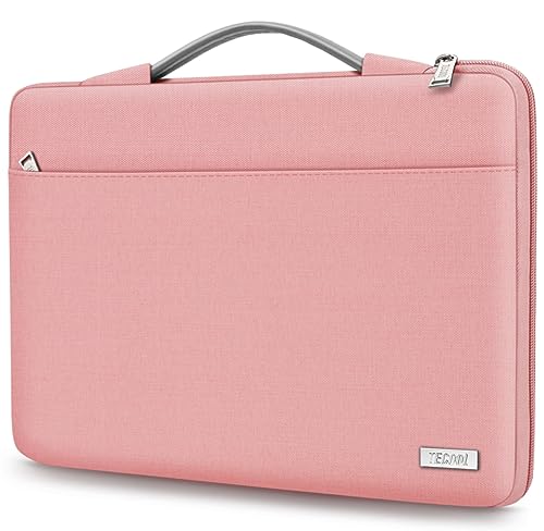 TECOOL 15 15,6 Zoll Laptoptasche Hülle Tasche für 15-15.6 Zoll Lenovo Thinkpad Ideapad HP Acer Asus Dell Samsung Chromebook, Schutzhülle Wasserdicht Notebooktasche Laptop Tasche Sleeve 15,Rosa von TECOOL