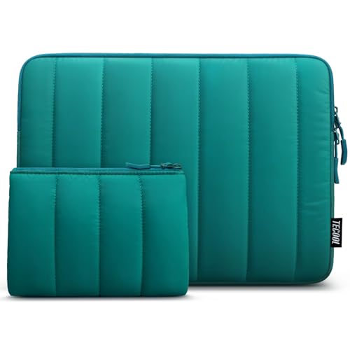 TECOOL 15 15.6 Zoll Laptoptasche Wasserdicht Hülle Tasche für 15.6” Notebook Lenovo Thinkpad ideapad HP Acer Dell Asus Chromebook, MacBook Pro 16 M4 M3 M2 M1 Stoßfeste Schutzhülle Sleeve,Teal von TECOOL