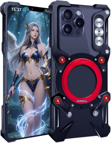 Metall-hülle für Apple iPhone 13 Pro Max, Passend für iPhone 13 Pro Max Handyhülle, Metallrahmen Handy Case, Rüstung, Mechanische Monster -Schwarz Metall-hülle für Apple iPhone 13 Pro Max, Passend für iPhone 13 Pro Max Handyhülle, Metallrahmen Handy Case, Rüstung, Mechanische Monster -Schwarz von TECSHINE