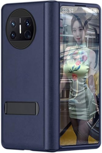 Scharnier Hüllen für Huawei Mate X3. Einteilige Handy-hülle aus Leder. Lederholster für Huawei Mate X 3 Faltdisplay Handyhülle -Blau Scharnier Hüllen für Huawei Mate X3. Einteilige Handy-hülle aus Leder. Lederholster für Huawei Mate X 3 Faltdisplay Handyhülle -Blau von TECSHINE