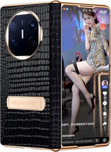 Scharnier Hüllen für Huawei Mate X6. Lederholster für Mate X 6 Faltdisplay Handyhülle. Einteilige Handy Tasche aus Leder Scharnier Hüllen für Huawei Mate X6. Lederholster für Mate X 6 Faltdisplay Handyhülle. Einteilige Handy Tasche aus Leder von TECSHINE