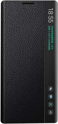 Intelligentes Handyhülle für Samsung Galaxy Note 10+ 5G. Hülle/Ledertasche/Leder Smart Leather Handys Case für Samsung Note10 Plus von TECSHINE