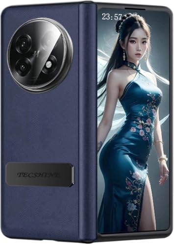 TECSHINE Scharnier Hülle für Oppo Find N5. Einteilige Handyhülle aus Leder. Handy Tasche/Case für Find N 5 / Schutzhülle für Mobiltelefone/Handyschale -Blau TECSHINE Scharnier Hülle für Oppo Find N5. Einteilige Handyhülle aus Leder. Handy Tasche/Case für Find N 5 / Schutzhülle für Mobiltelefone/Handyschale -Blau von TECSHINE