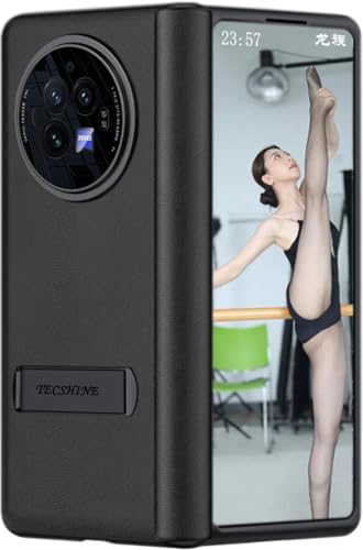 TECSHINE Scharnier Hüllen für Vivo X Fold3. Einteilige Handy-hülle aus Leder. Lederholster/Handy-case/Tasche für Vivo X Fold 3 Faltdisplay Handyhülle/Schutzhülle für Mobiltelefone -Schwarz TECSHINE Scharnier Hüllen für Vivo X Fold3. Einteilige Handy-hülle aus Leder. Lederholster/Handy-case/Tasche für Vivo X Fold 3 Faltdisplay Handyhülle/Schutzhülle für Mobiltelefone -Schwarz von TECSHINE