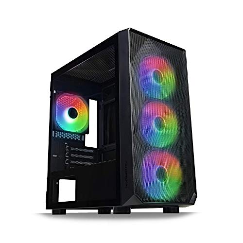 TECWARE Forge M ARGB Mini-Gaming-Tower mATX & 4 x ARGB 120-mm-Lüfter von TECWARE