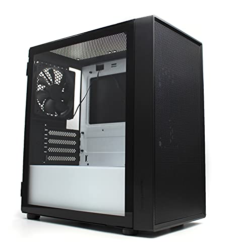 TECWARE Nexus AIR M2 Mini-Tower-Gehäuse Schwarz/Weiß mATX-Gehäuse mit 3 120-mm-Lüftern in Schwarz TECWARE Nexus AIR M2 Mini-Tower-Gehäuse Schwarz/Weiß mATX-Gehäuse mit 3 120-mm-Lüftern in Schwarz von TECWARE