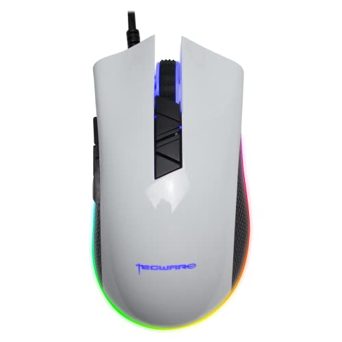 TECWARE Torque Plus RGB Gaming-Maus (glänzend-weiß) von TECWARE