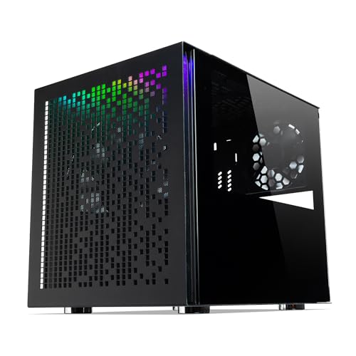 TECWARE Quad RGB TG mATX/mITX Gaming & B2B Cube Chassis Schwarz w/1 x 200 mm PWM & 1 x 120 mm PWM TECWARE Quad RGB TG mATX/mITX Gaming & B2B Cube Chassis Schwarz w/1 x 200 mm PWM & 1 x 120 mm PWM von TECWARE