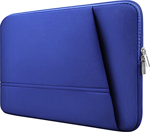 Laptophülle mit 15,6 Zoll (39,6 cm), robuste, umweltfreundliche Hülle, Business-Aktentasche, wasserabweisend, Polyester, vertikale Schutzhülle mit Tasche für MacBook, Notebook, Blau von TEDNETGO