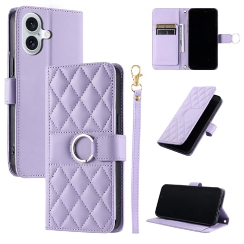TEDTIKJT Handyhülle für iPhone 16 6.1" Hülle Premium PU Leder Schutzhülle mit Doppelschichtiger Kartenschlitz Standfunktion Klapphülle für iPhone 16 Hülle Cover,Lila TEDTIKJT Handyhülle für iPhone 16 6.1" Hülle Premium PU Leder Schutzhülle mit Doppelschichtiger Kartenschlitz Standfunktion Klapphülle für iPhone 16 Hülle Cover,Lila von TEDTIKJT